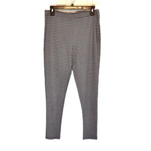 Workshop Republic Stretchy Pull On Pants, Geometric style print, Gr/Blk/Crm, Med
